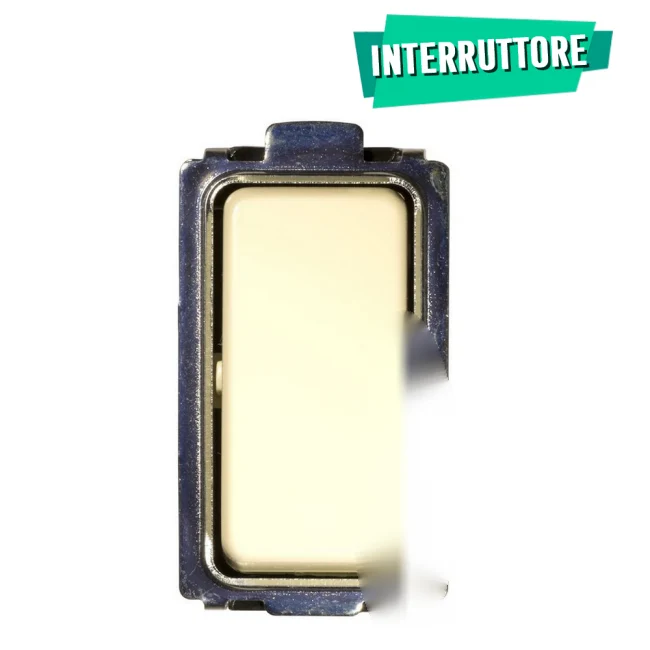 Interrupteur unipolaire 10A ivoire compatible pour Bticino Magic- Feb Elettrica