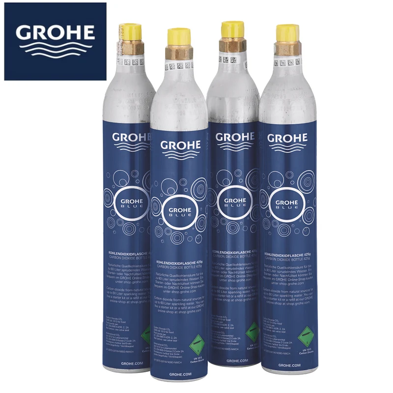 Kit de démarrage GROHE bleu, cylindre de CO2 425 g (4 pièces)