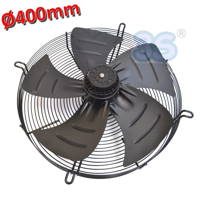 Ventilateur axial Ø 400 mm 190 W 220 V - avec moteur et grille