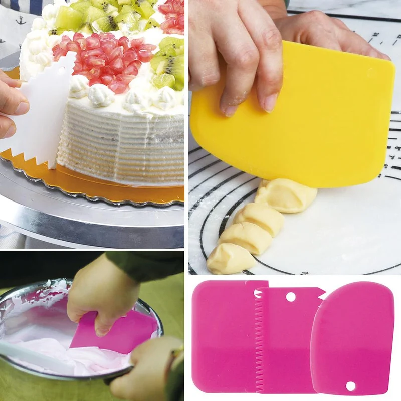 Spatule de Glaçage et de Décoration Gateau (3 pièces)
