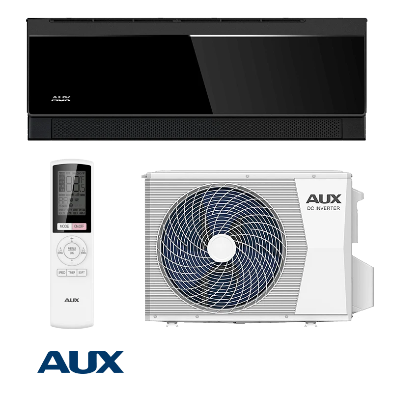 Climatiseur Inverter AUX C+++ ASW-H18E3A4/CBR3DI-C7 — Noir