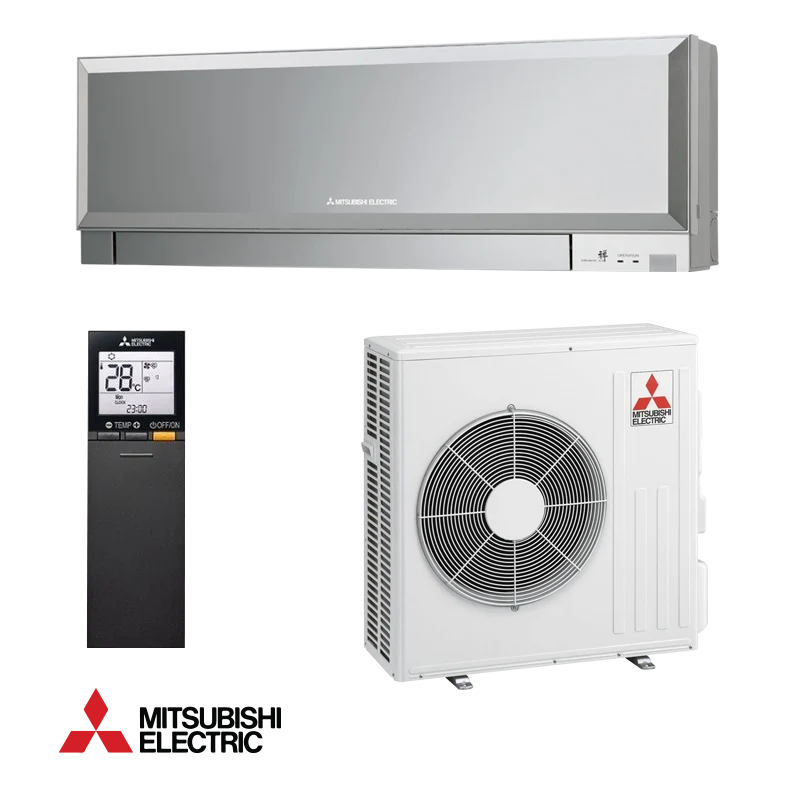 Climatiseur Mitsubishi Electric Kirigamine Zen MSZ-EF50VGKS argent + MUZ-EF50VG 18 000 BTU