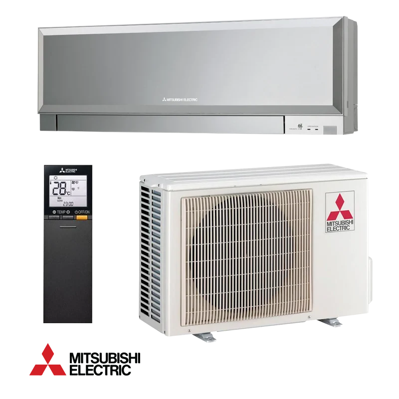 Climatiseur Mitsubishi Electric Kirigamine Zen MSZ-EF25VGKS argent + MUZ-EF25VG 9 000 BTU