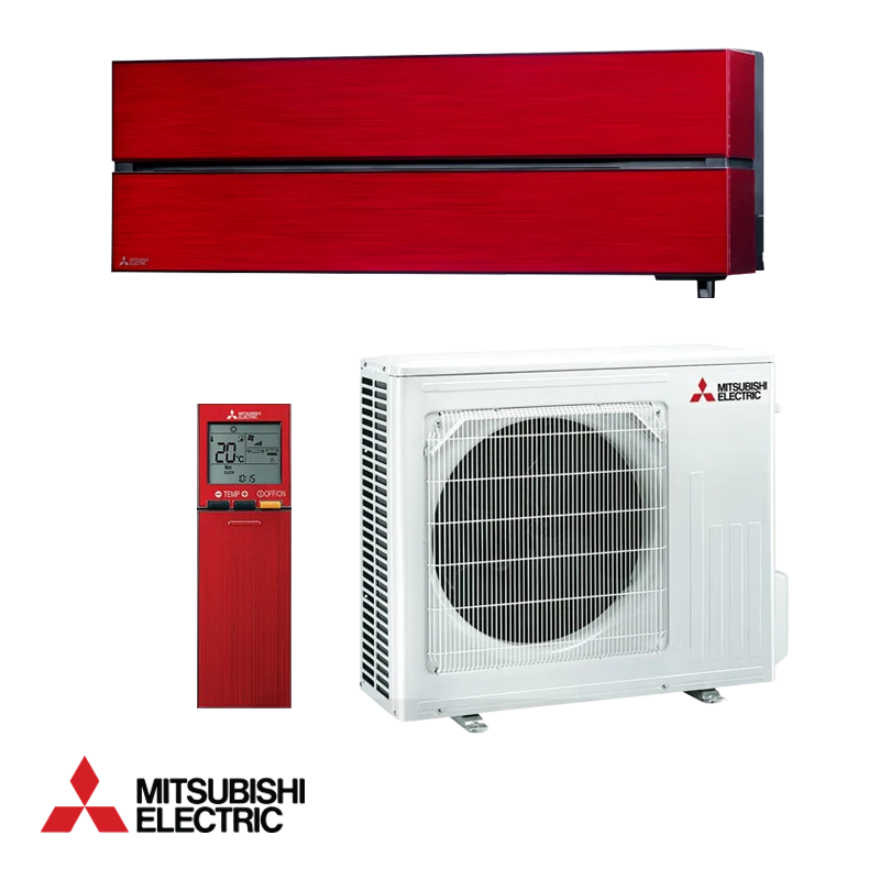 Climatiseur Mitsubishi Electric MSZ-LN50VGR rouge + MUZ-LN50VG 18 000 BTU R32 A++