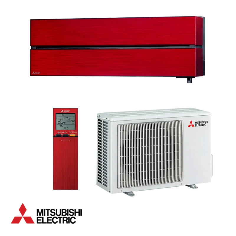 Climatiseur Mitsubishi Electric MSZ-LN35VGR rouge + MUZ-LN35VG 12 000 BTU R32 A++