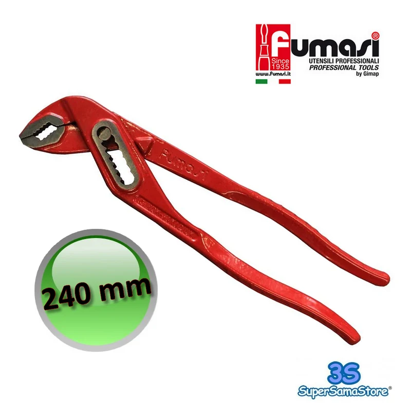 Pince à charnière perroquet réglable de 240 mm avec plage de serrage à 7 positions de 5 à 40 mm