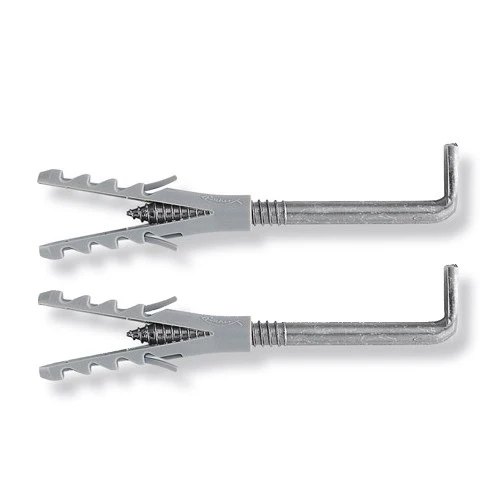 Paire de supports de grappin ELLE 8x65, cheville Ø 8 (mm) pour chauffe-eau