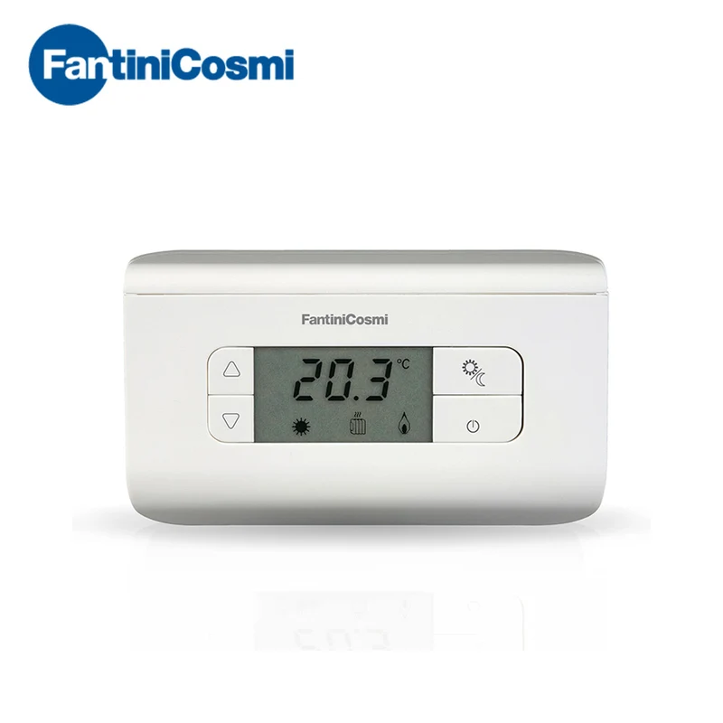 CH115 - Thermostat d'ambiance numérique blanc - Fantini Cosmi