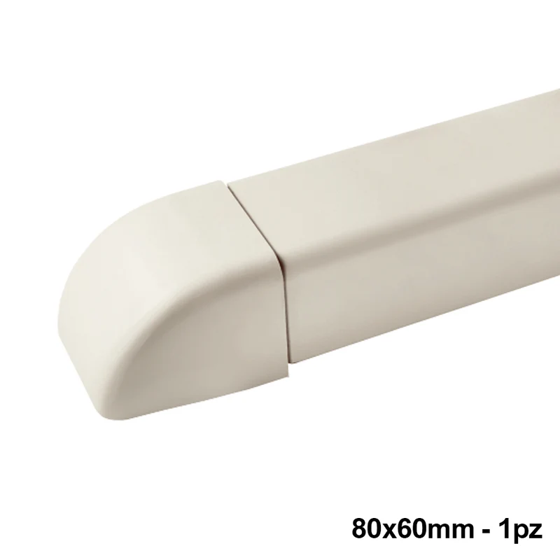 Embout pour conduit 80x60 mm - 1 pièce