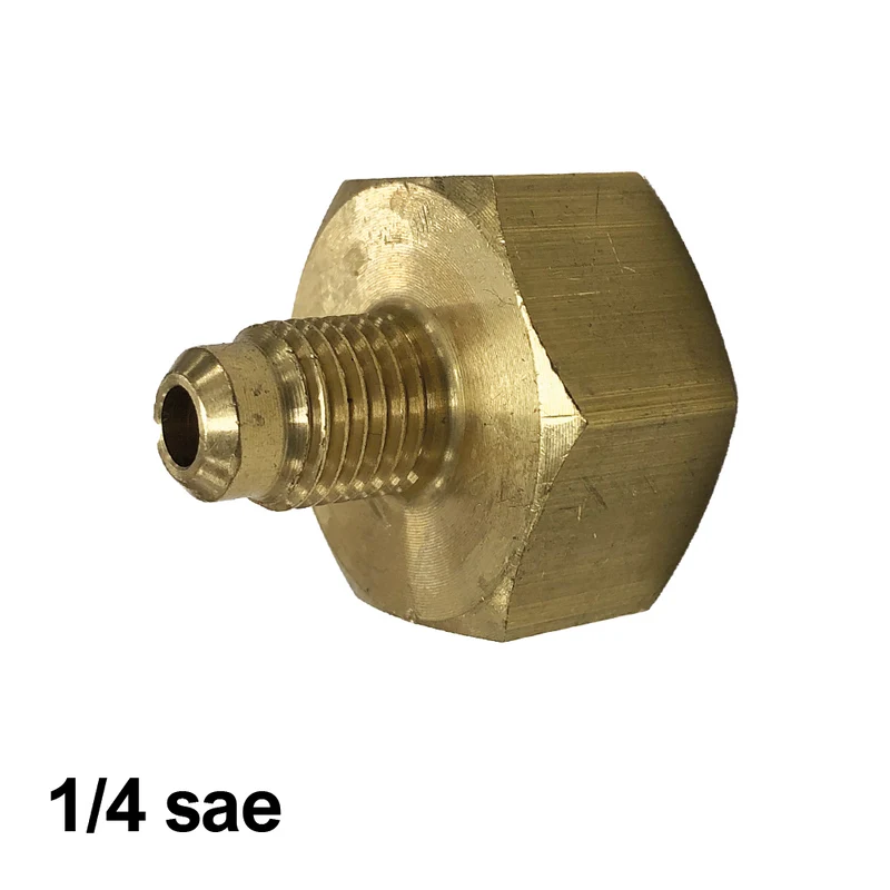 Adaptateur réducteur pour bouteille de gaz réfrigérant - Sortie SAE 1/4''