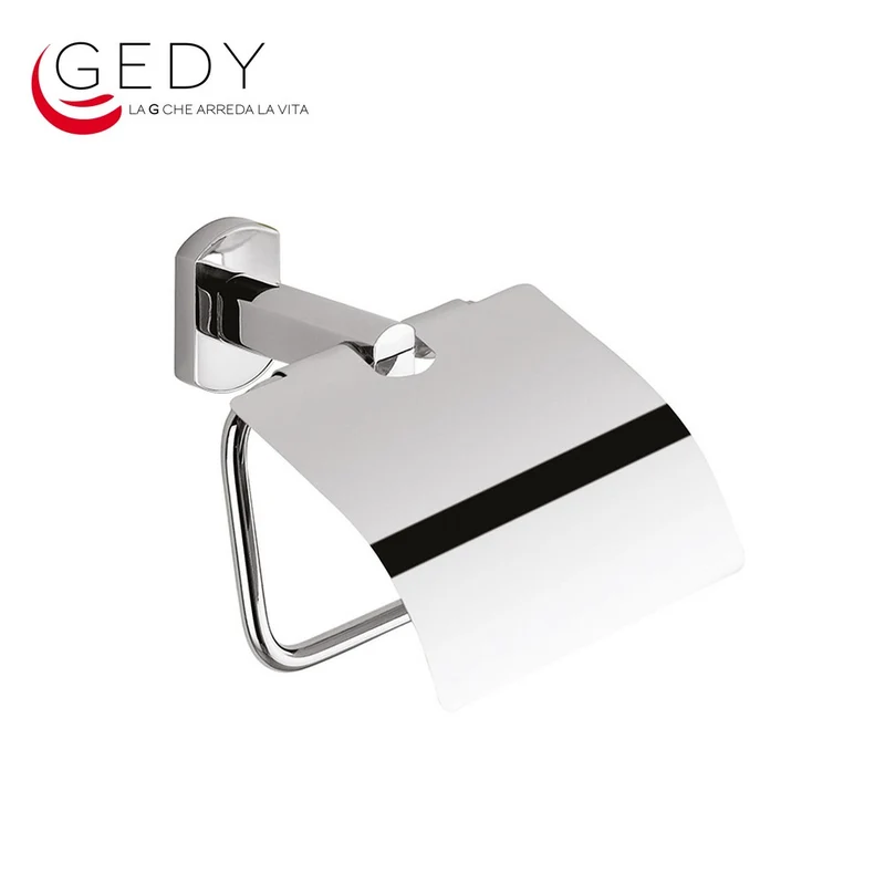 Porte-rouleau de papier toilette recouvert de laiton chromé - EDERA GEDY ED25