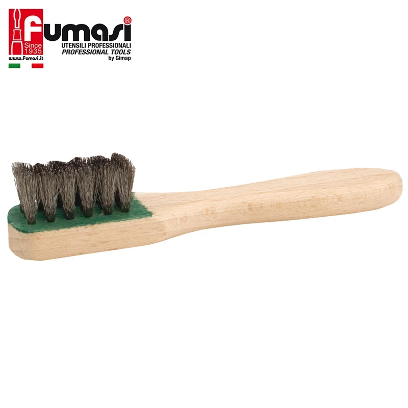 Brosse métallique en cuivre pour le nettoyage des bougies d'allumage - Fumasi