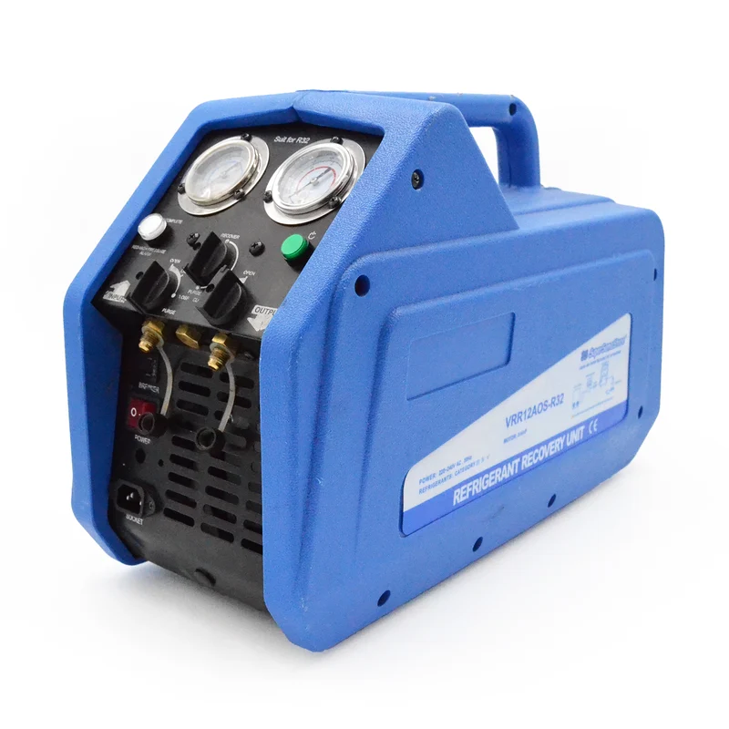 Unité de récupération de gaz avec séparation d'huile - 3/4 CV, également compatible avec les gaz R32 et R1234YF.