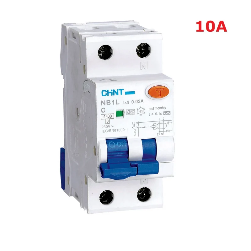 Disjoncteur différentiel 10 A NB1L1 C10 1P + N, 4,5 kA