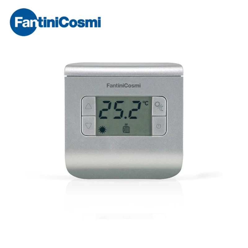 CH111 - Thermostat d'ambiance numérique Argent - Fantini Cosmi