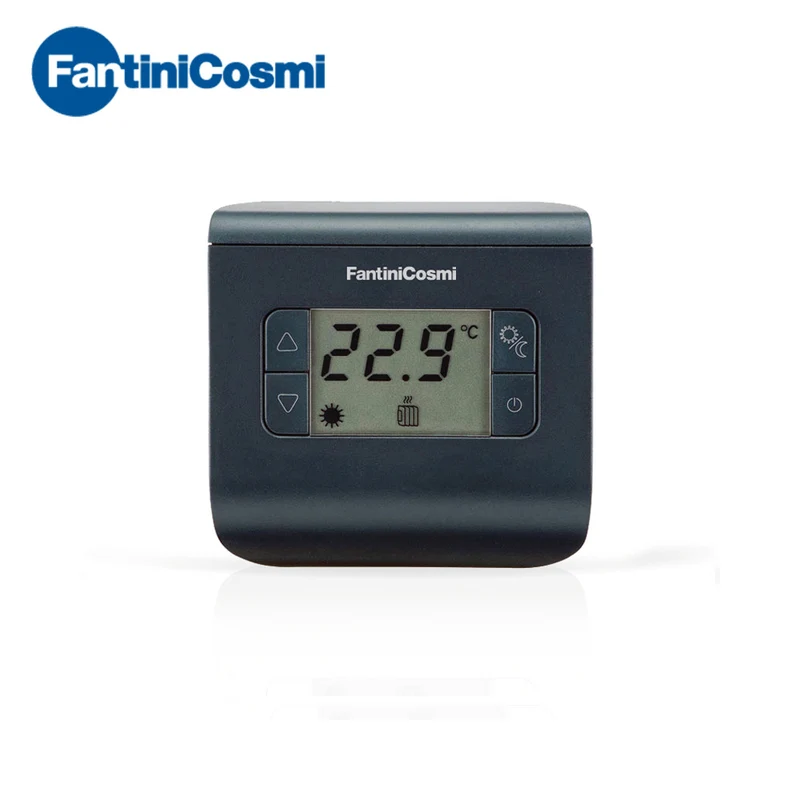 CH112 - Thermostat d'ambiance numérique, Noir, Anthracite - Fantini Cosmi
