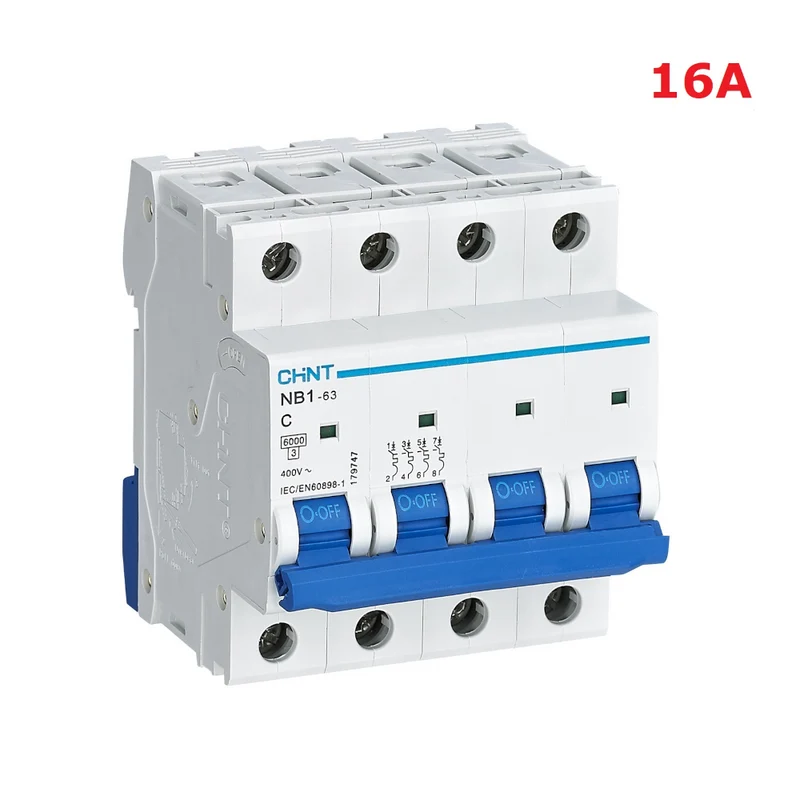 Disjoncteur différentiel 16 A NB1 C16 4P 6 kA