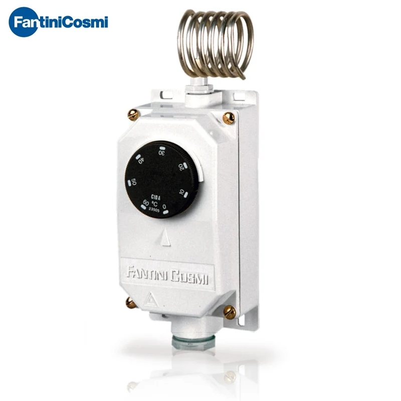 C10C2Y - Thermostat d'ambiance industriel avec capillaire spiralé, dans un boîtier étanche