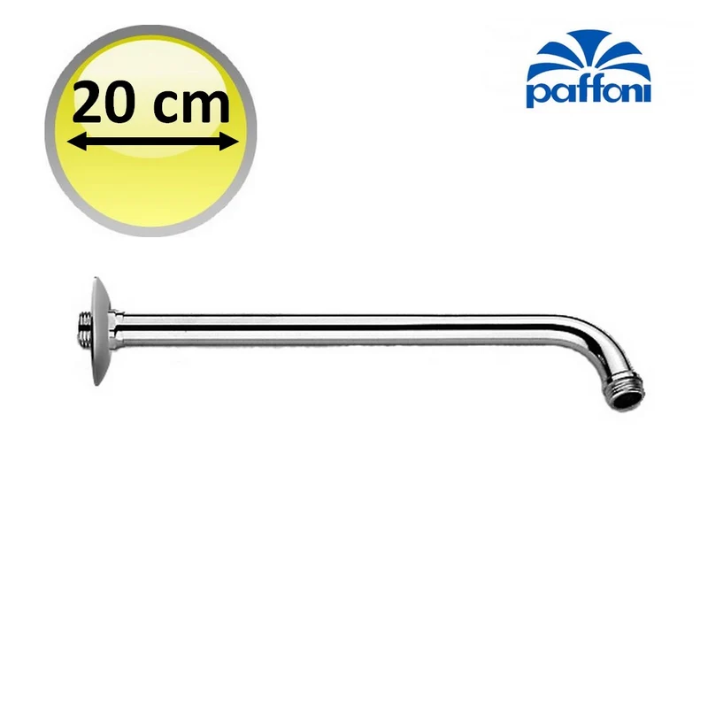 Bras de douche complet, tube 20 cm ZSOF018CR Paffoni