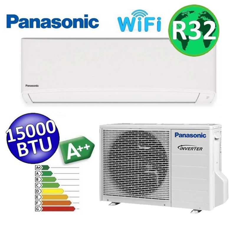 Climatiseur monosplit ultra-compact PANASONIC série TZ R32 15000 Btu A++ avec WiFi et NanoeX
