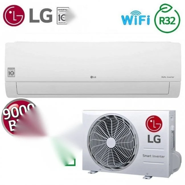 Climatisation mono split LG Libero SMART WiFi 9000 btu 2,5 kw A++ A+