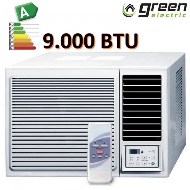 Climatisation de fenêtre encastrable Green Electric 9000 BTU - Compresseur TOSHIBA - Pompe à chaleur