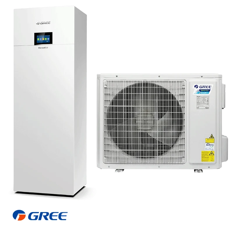 Pompe à chaleur air-eau avec ballon ECS Gree Versati III GRS-CQ16PdG/NhH-M triphasé — 16 kW