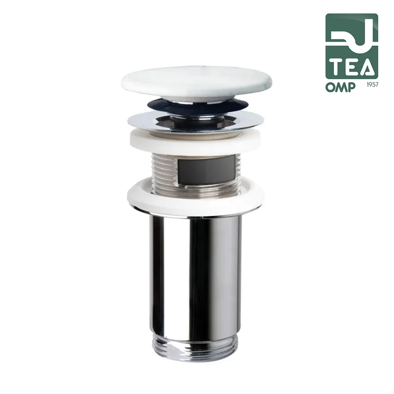 Bonde clic-clac TEA en laiton chromé pour lavabo et bidet - 7533.370.5