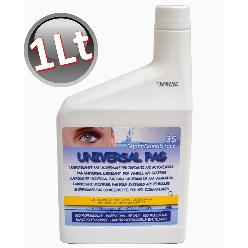 Huile de lubrification universelle pour compresseur PAG avec traceur UV - 1 L