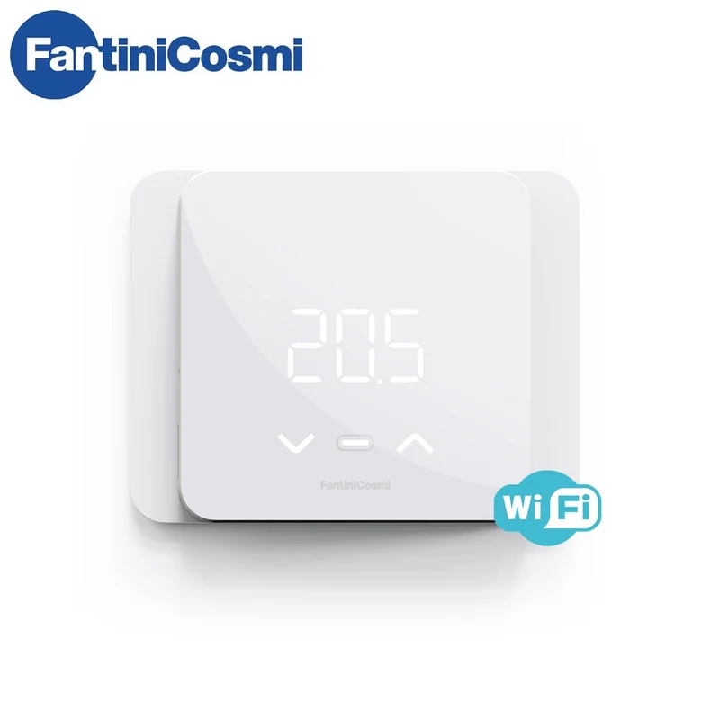 Chronothermostat LED intelligent WiFi C800WIFIR Fantini Cosmi, alimenté par batterie