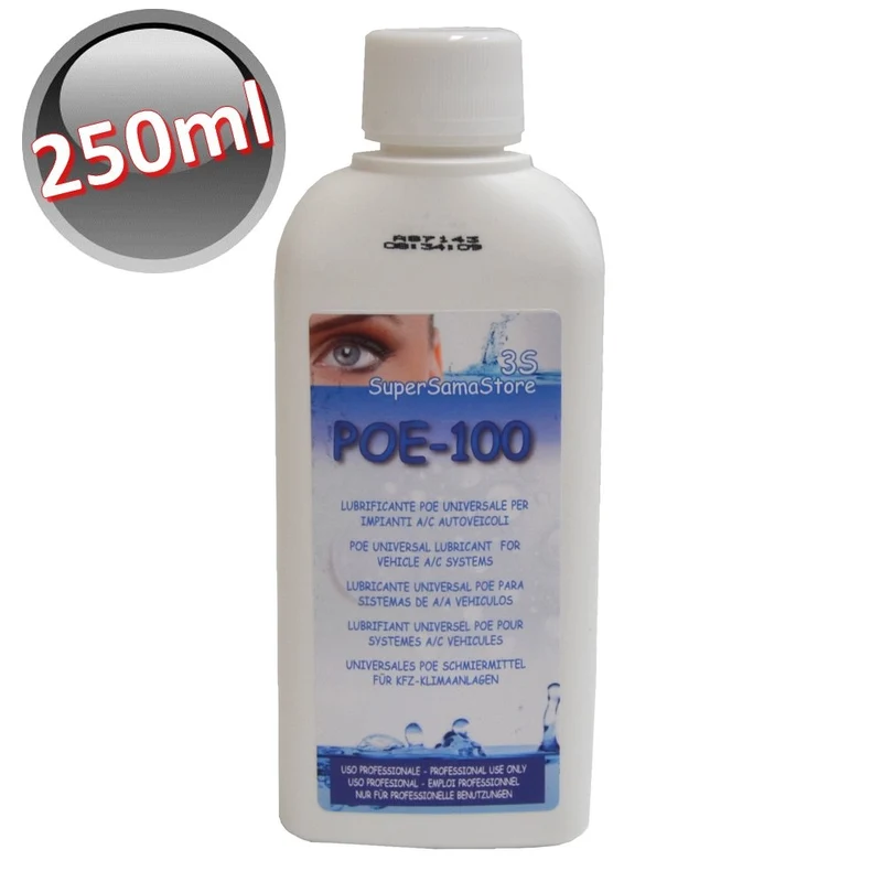 Huile lubrifiante POE 100 pour climatisation et réfrigération - Flacon de 250 ml