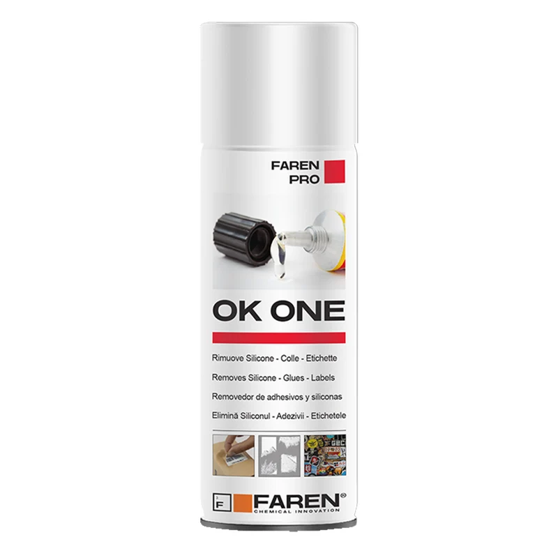 OK ONE spray Faren - dissout tout : silicone, colle, goudron, résines