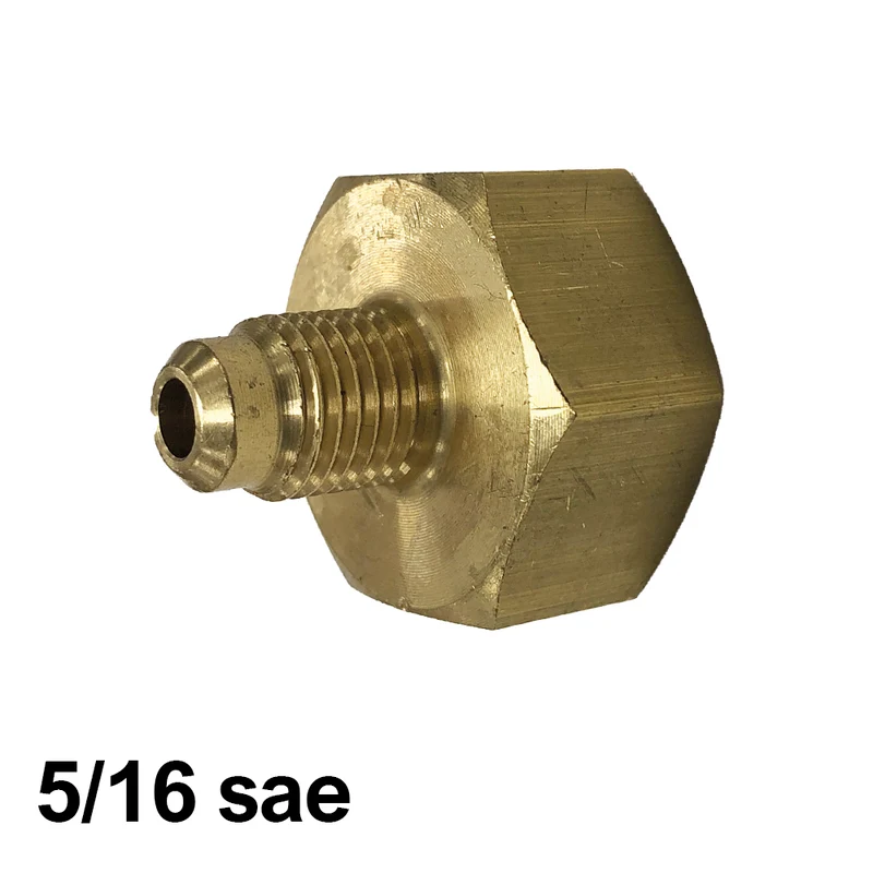 Adaptateur réducteur pour bouteille de gaz réfrigérant - Sortie SAE 5/16''