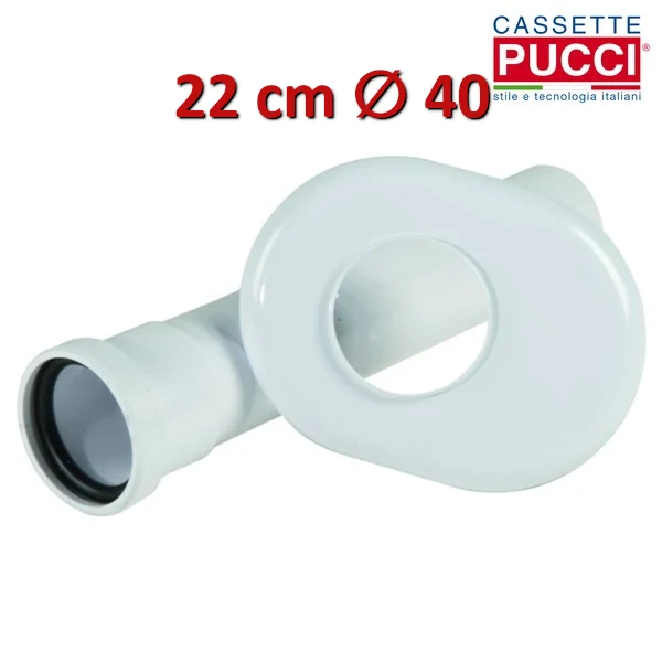 OR 143 groupe de rosaces excentriques, tube blanc de 22 cm - Pucci 80001390