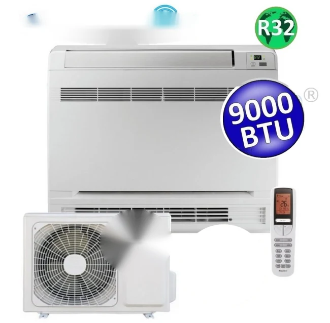 Climatisation mono console au sol WiFi 9000 Btu GREE classe A+++/A+ inverseur R32