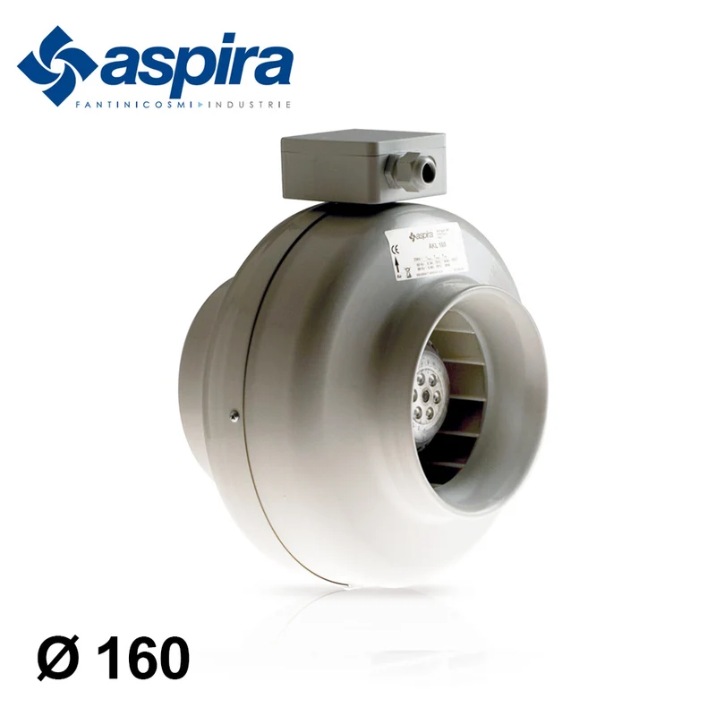 Aspirateur centrifuge AKL160 Aspira pour conduits de Ø 160 mm