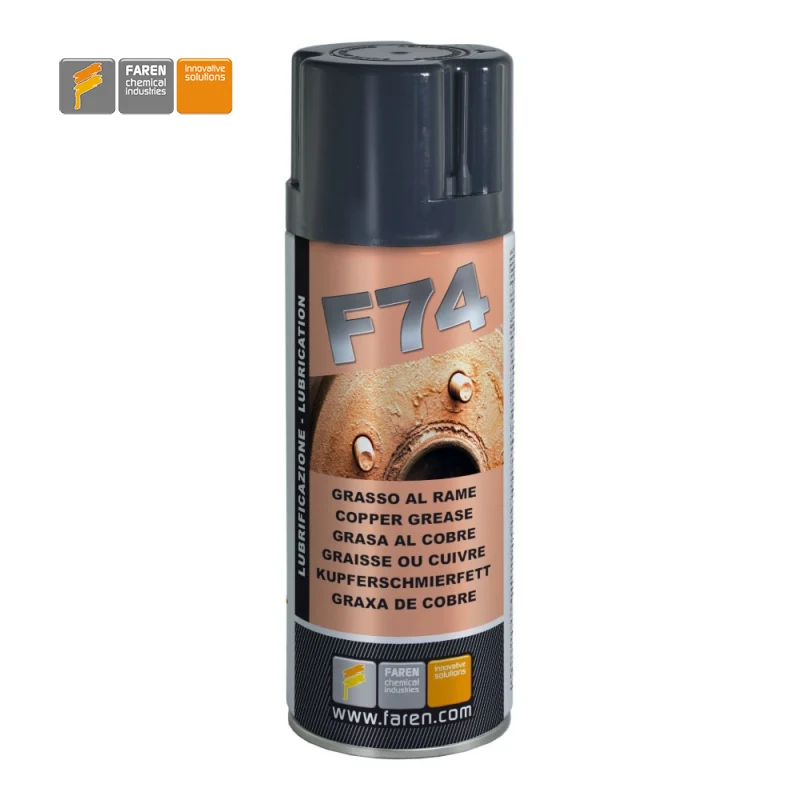 Faren F74 - Graisse lubrifiante anti-grippage pour cuivre - Aérosol de 400 ml