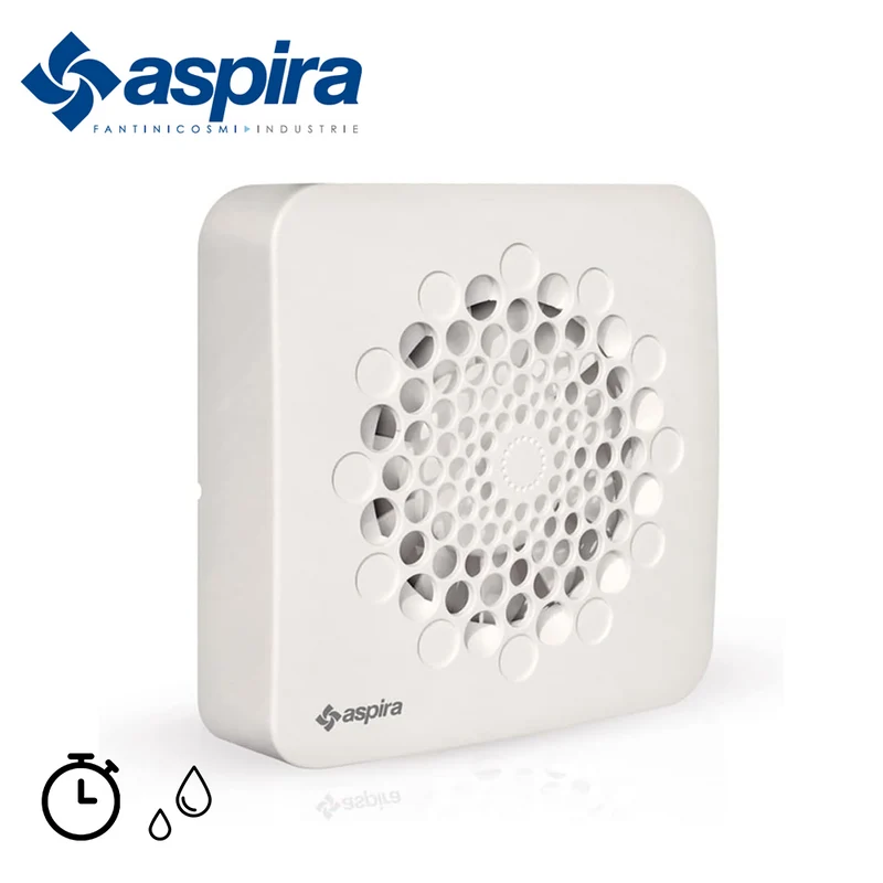 Aspirateur hélicoïdal Fantini Cosmi ASPIRANTE avec humidistat et minuterie - pour trou Ø 80 100 120 (mm)