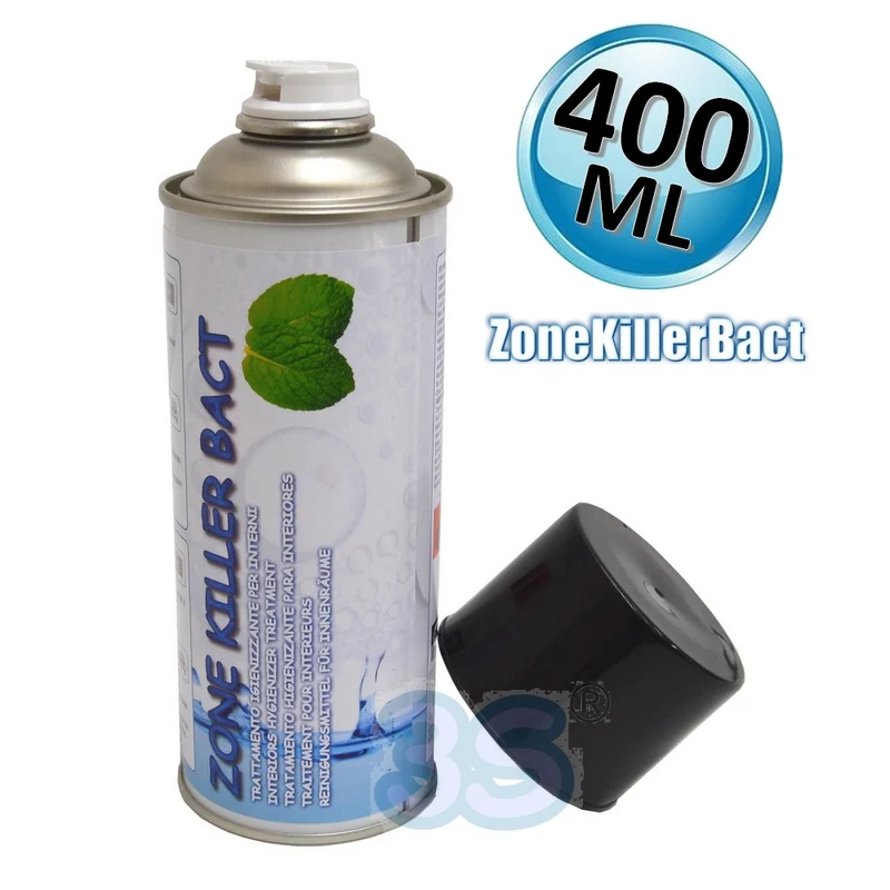 ZONE KILLER BACT Traitement désinfectant pour environnements climatisés - Flacon menthe 400 ml