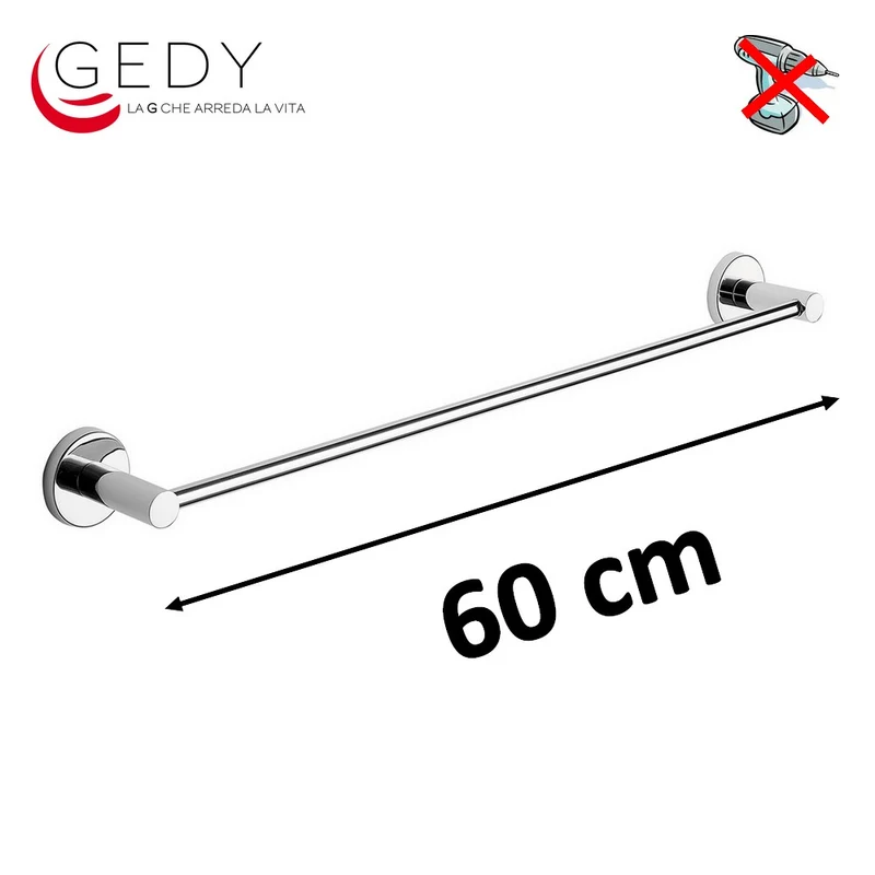 PORTE-SERVIETTES EN ACIER 60 CM - FELCE GEDY FE21/60