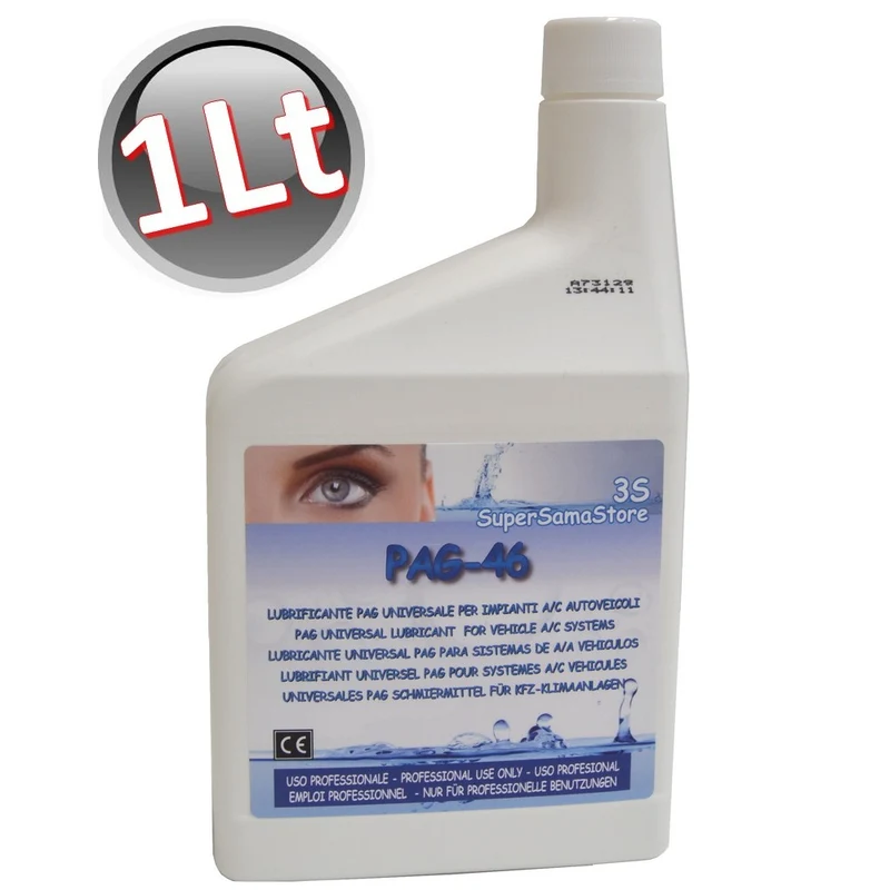 Huile lubrifiante PAG 46 pour compresseurs R134A et R404A - Bouteille de 1 litre
