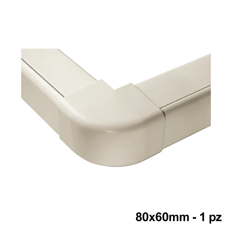 Connecteur d'angle externe pour profilé 80x60 mm - 1 pièce