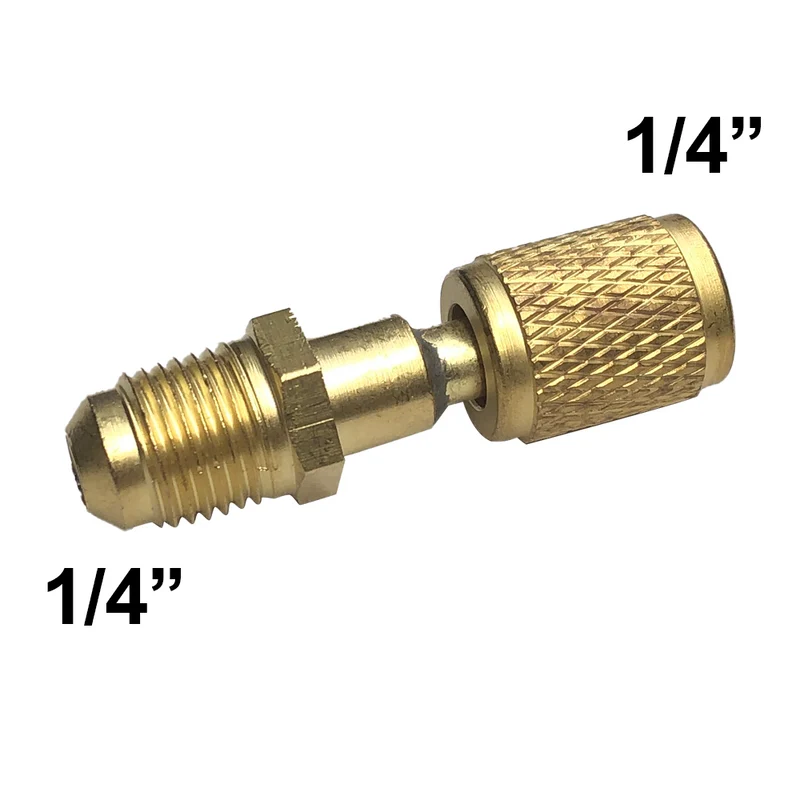 Raccord pivotant droit 1/4'' SAE M-F avec pivot et goupille de pression