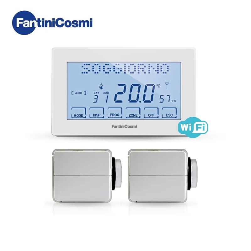 CH180K2 - Kit de contrôle de température sans fil avec connexion WiFi pour 2 zones de température