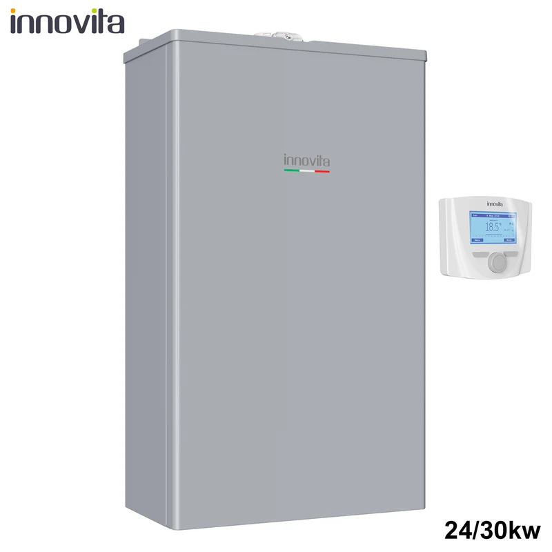 INNOVATION KALDAIA EXT 24/30 - MTN - Chaudière extérieure à condensation au méthane avec chauffage de 24 kW et production d'eau chaude sanitaire de 30 kW