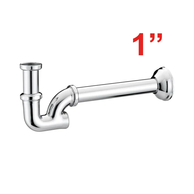 Siphon pour lavabo sur pied, bouchon arrière 1" - Giacomini