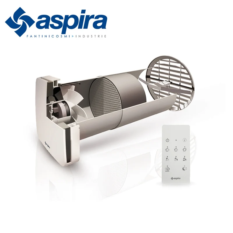 ASPIRA - Unité de récupération de chaleur Aspirvelo Air Ecocomfort 160 RF avec télécommande
