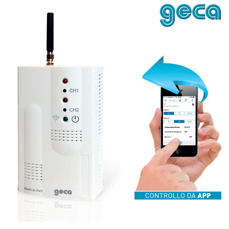 TecnoControl, activateur GSM pour les fournisseurs d'électricité, via SMS ou application.