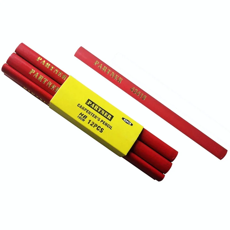Crayon de charpentier 18 cm - Lot de 12