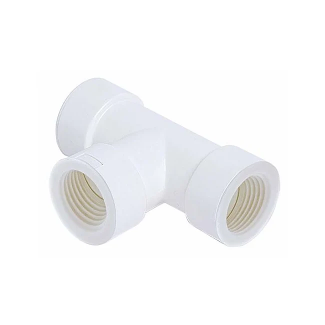 Raccord en T femelle-femelle pour tuyau rigide en PVC de Ø 20 mm pour évacuation des condensats